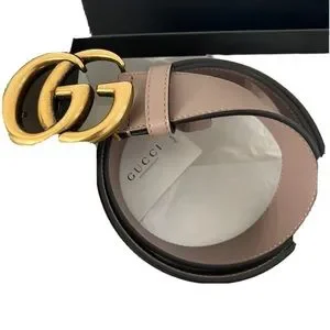 Gucci | Accessories | Gucci Belt Dusty Pink 75 | Poshmark display picture 2